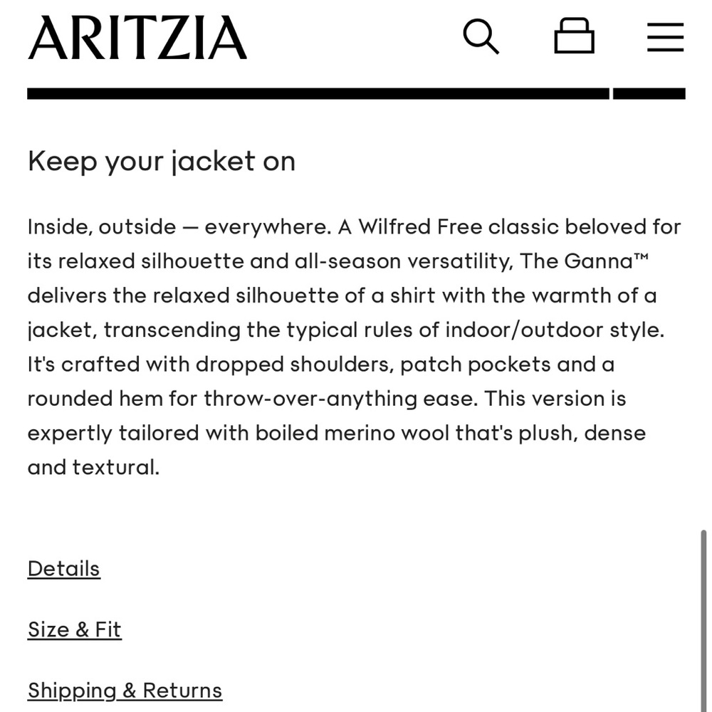 Aritzia Wilfred The Ganna Jacket in Heather Bone - Picture 5 of 16